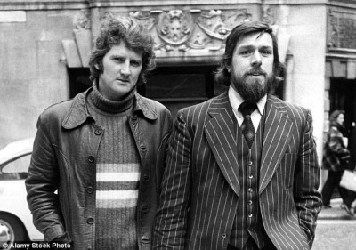 The Shrewsbury Two - Dennis Warren (left) and Ricky Tomlinson are pictured together in 1975