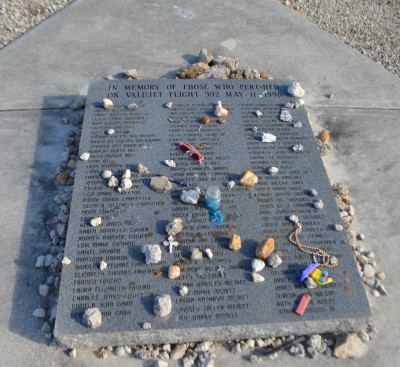 Names of victims on memorial stone