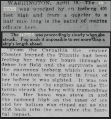 Between the dense fog and the shattering forecastle timbers, the Titanic crew had little chance of survival.