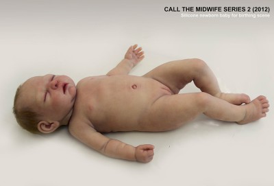 Silicon newborn baby, CALL THE MIDWIFE series, BBC
