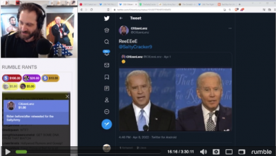 Around minute 16:15 Salty discusses the two Bidens
