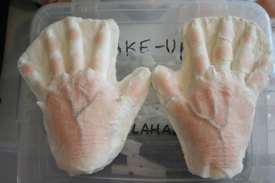 male aged hand prosthetics