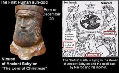 Nimrod, Semiramis and Tammuz, the first sun-god