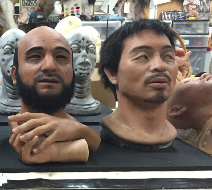 Silicone masks based on digital scans of real people