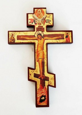 Greek Russian Orthodox Handmade Wooden Wall Cross