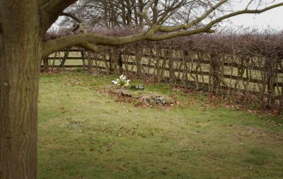 His grave shortly after her was interred, before the headstone was installed (Sun)