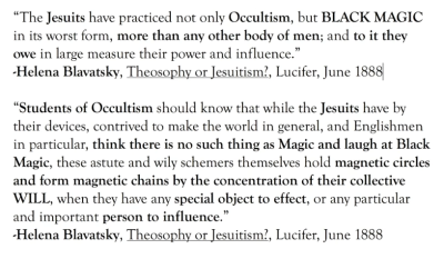 Helena Blavatsky - Jesuit Black Magic
