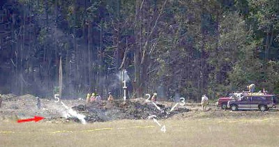 The crash site in Shankville, Pennsylvania.