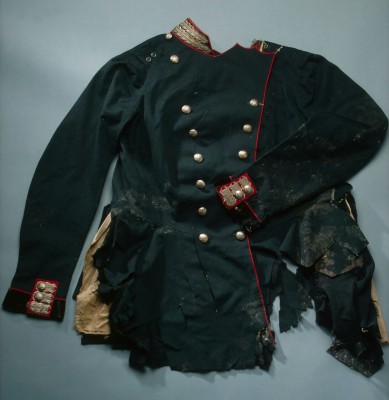 The uniform Alexander II was wearing when he was assassinated.